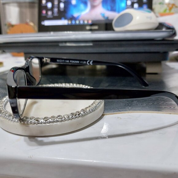 Unisex Simple Reader's Reading Glasses 1.25 MS0622 Carter 2.0 BLACK - Picture 3 of 8